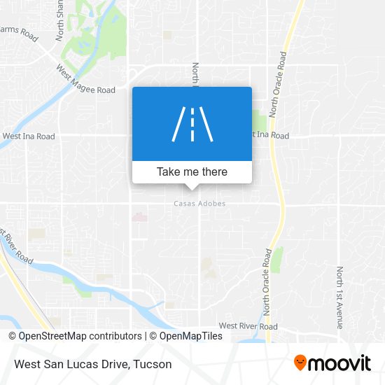West San Lucas Drive map