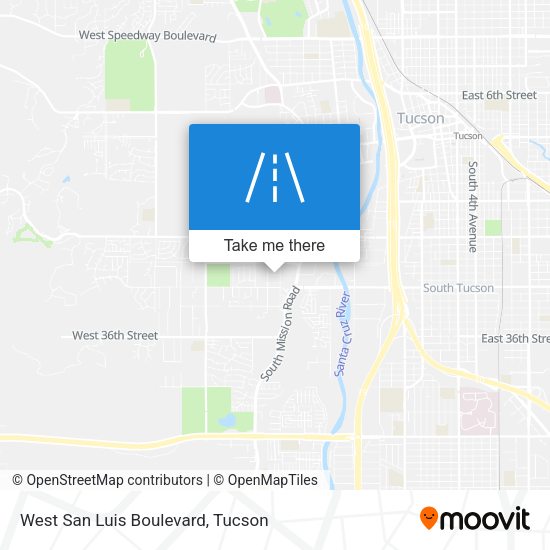 West San Luis Boulevard map