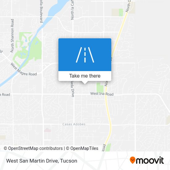 Mapa de West San Martin Drive