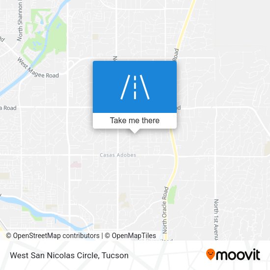 West San Nicolas Circle map