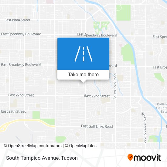 South Tampico Avenue map