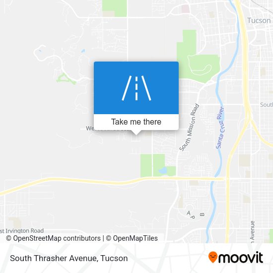 South Thrasher Avenue map