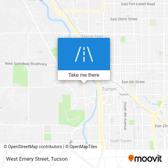 West Emery Street map