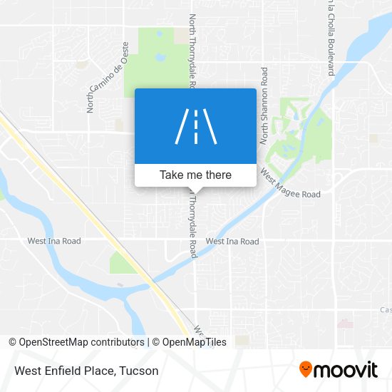 Mapa de West Enfield Place