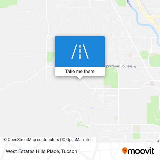 West Estates Hills Place map