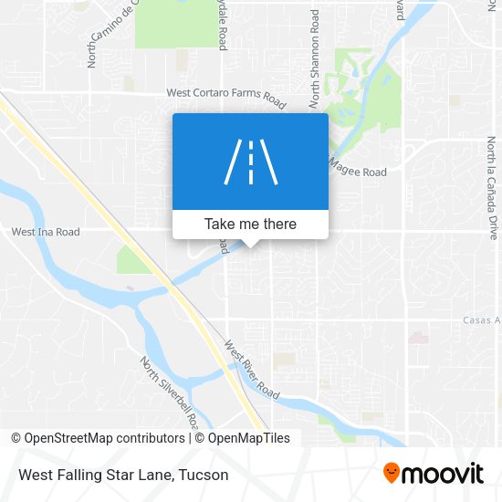 West Falling Star Lane map