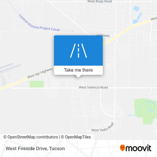 West Fireside Drive map
