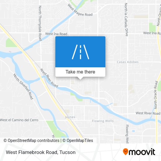 West Flamebrook Road map