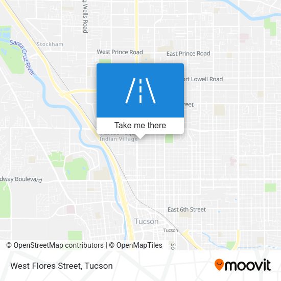 Mapa de West Flores Street
