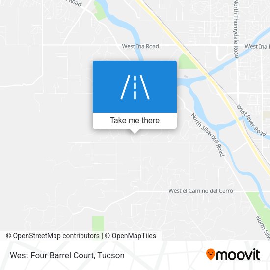 West Four Barrel Court map