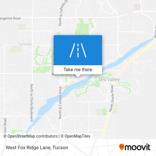 Mapa de West Fox Ridge Lane