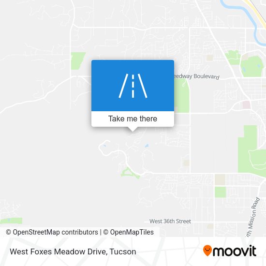 West Foxes Meadow Drive map
