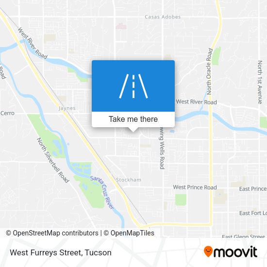 West Furreys Street map