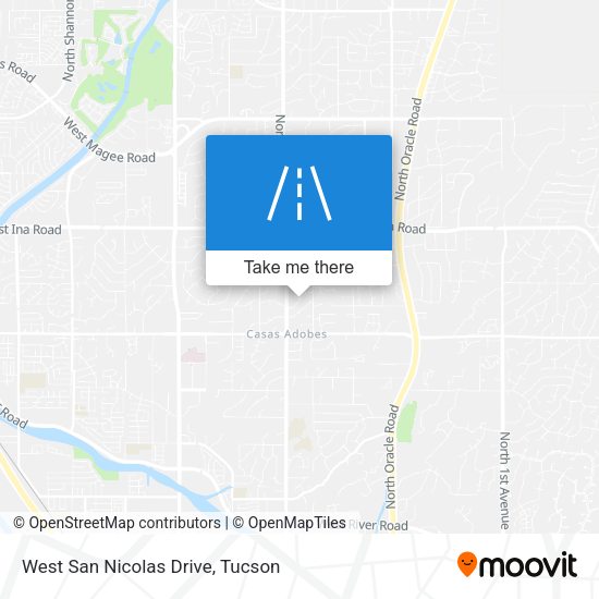 Mapa de West San Nicolas Drive