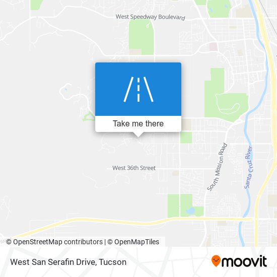 West San Serafin Drive map