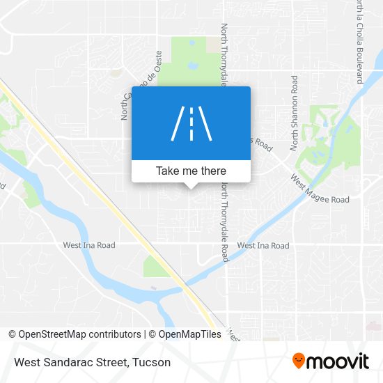 West Sandarac Street map