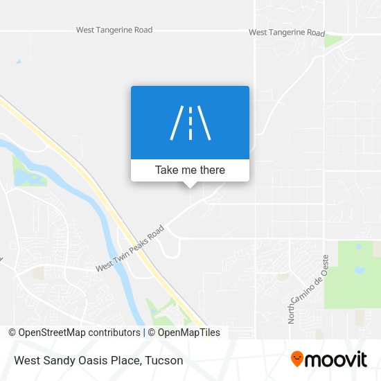 West Sandy Oasis Place map