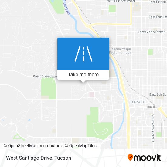 West Santiago Drive map