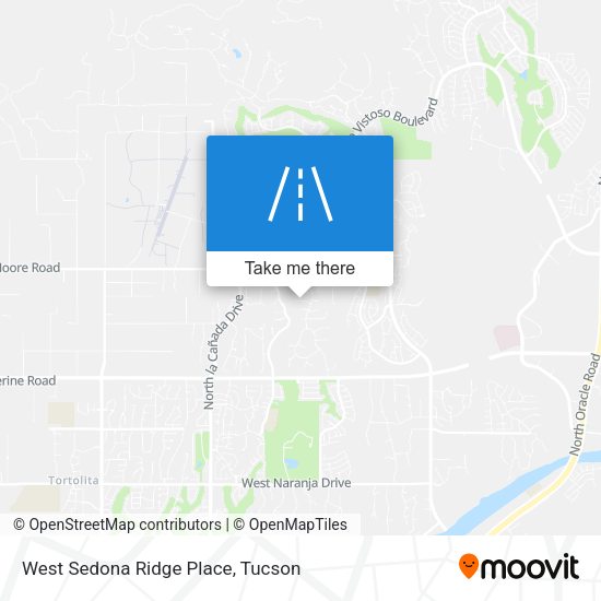 Mapa de West Sedona Ridge Place