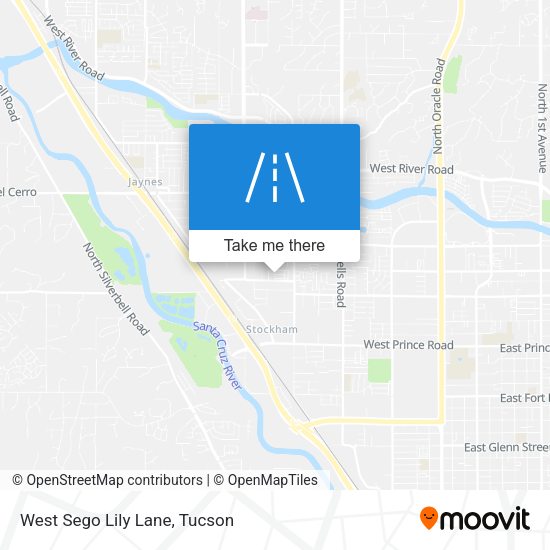 West Sego Lily Lane map