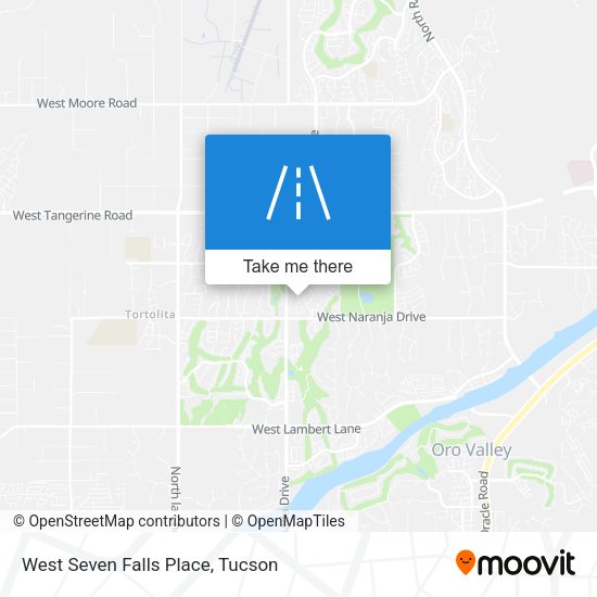 West Seven Falls Place map