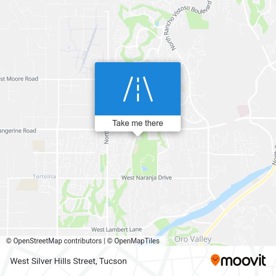 West Silver Hills Street map