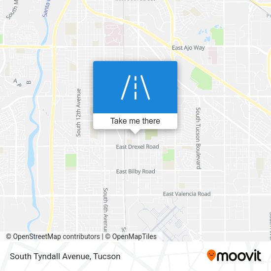 South Tyndall Avenue map
