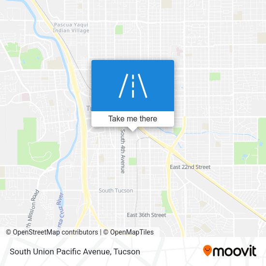 South Union Pacific Avenue map