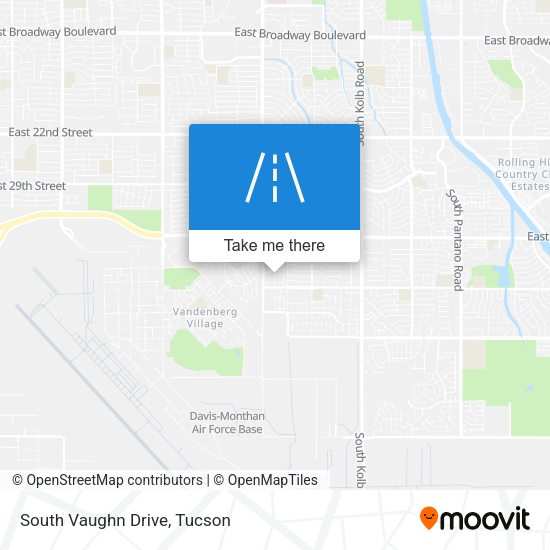 Mapa de South Vaughn Drive