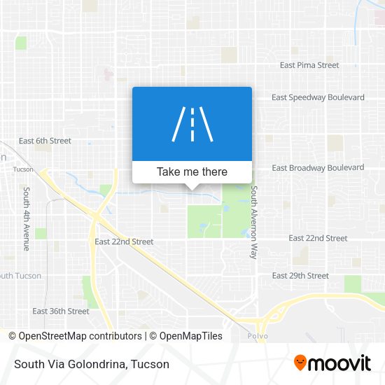 South Via Golondrina map