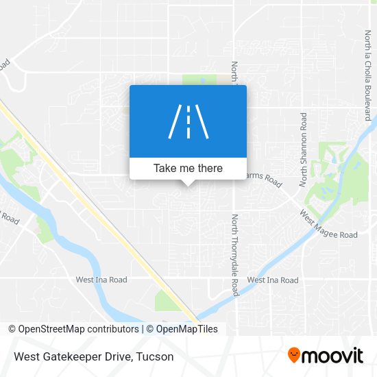 West Gatekeeper Drive map