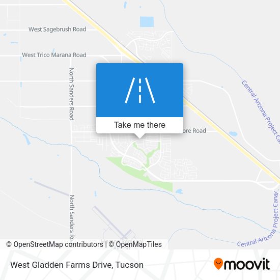 West Gladden Farms Drive map