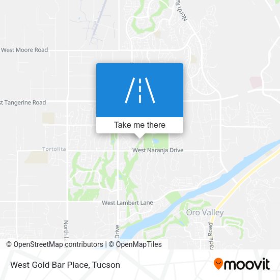 West Gold Bar Place map