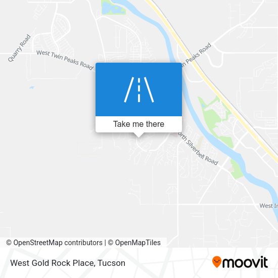 West Gold Rock Place map