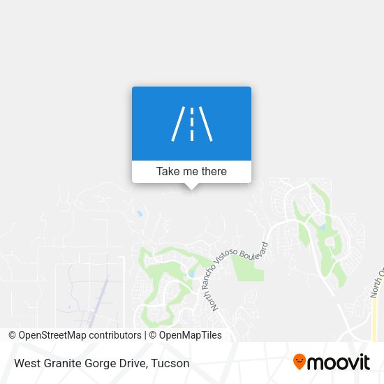 Mapa de West Granite Gorge Drive