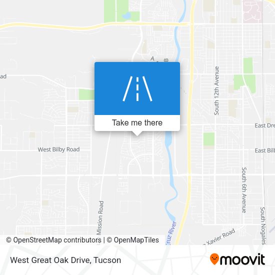 West Great Oak Drive map