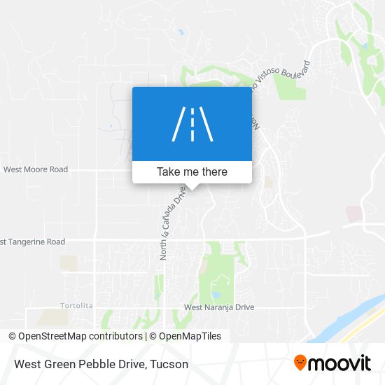 Mapa de West Green Pebble Drive