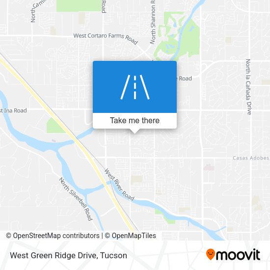 West Green Ridge Drive map