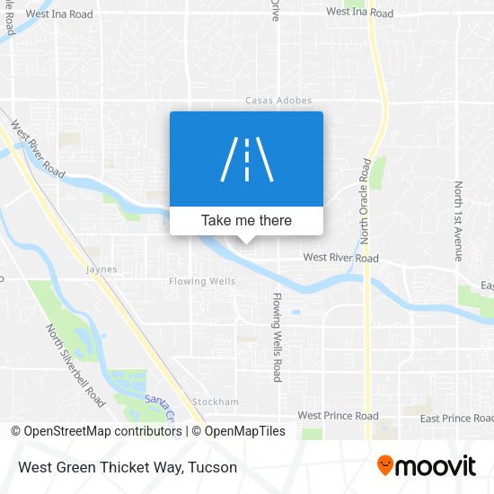 West Green Thicket Way map