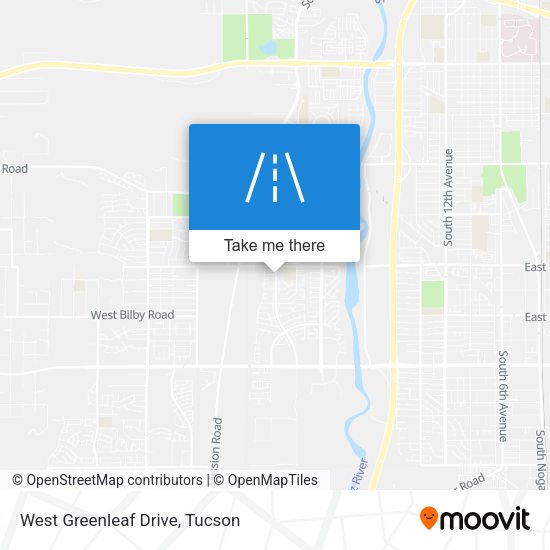 West Greenleaf Drive map