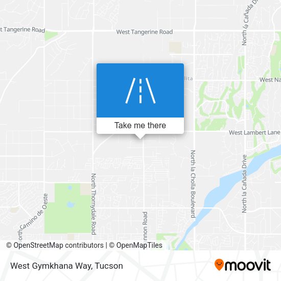 Mapa de West Gymkhana Way