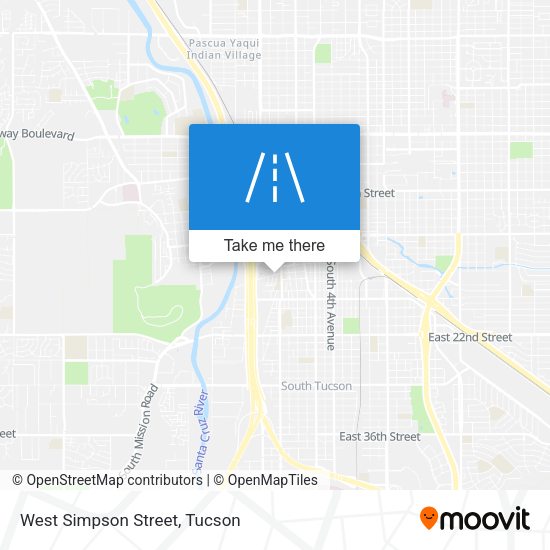 West Simpson Street map