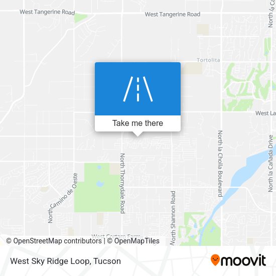 Mapa de West Sky Ridge Loop