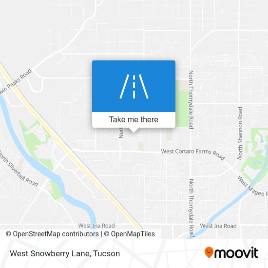 West Snowberry Lane map