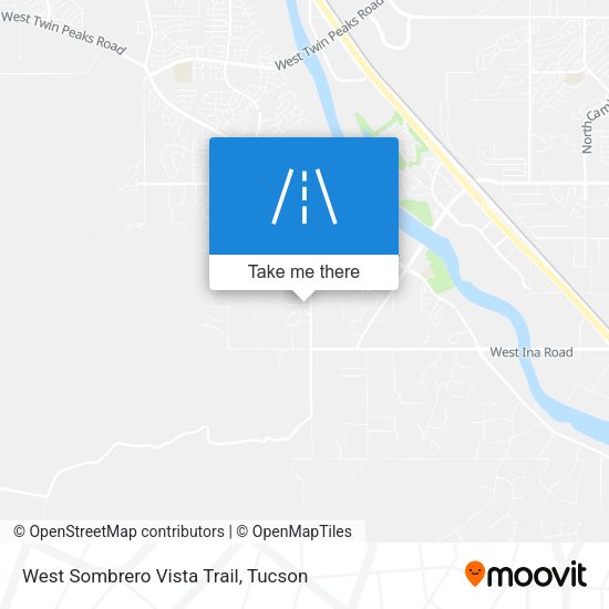 West Sombrero Vista Trail map