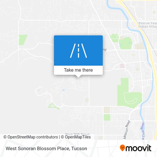 West Sonoran Blossom Place map