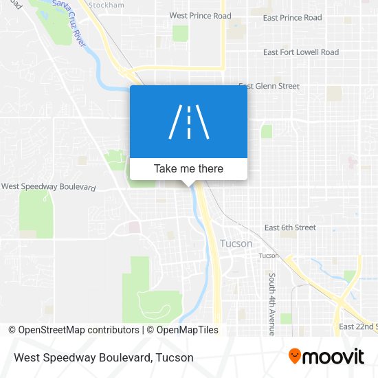 Mapa de West Speedway Boulevard
