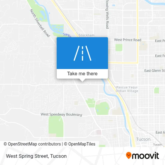 West Spring Street map