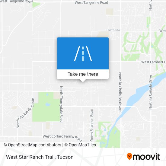 West Star Ranch Trail map