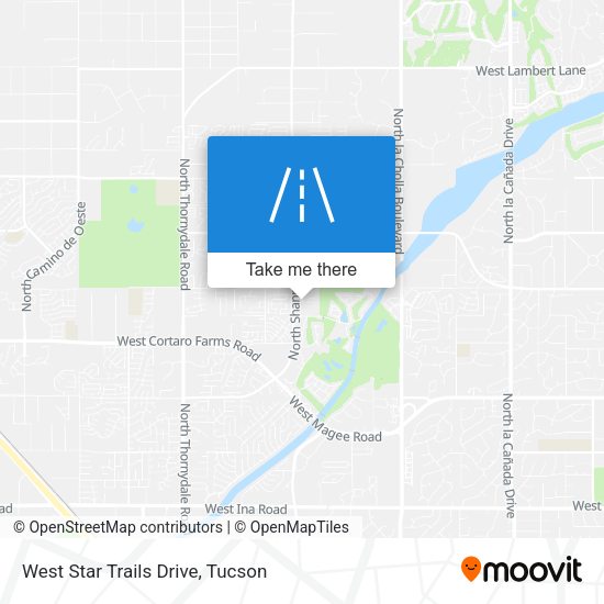 West Star Trails Drive map